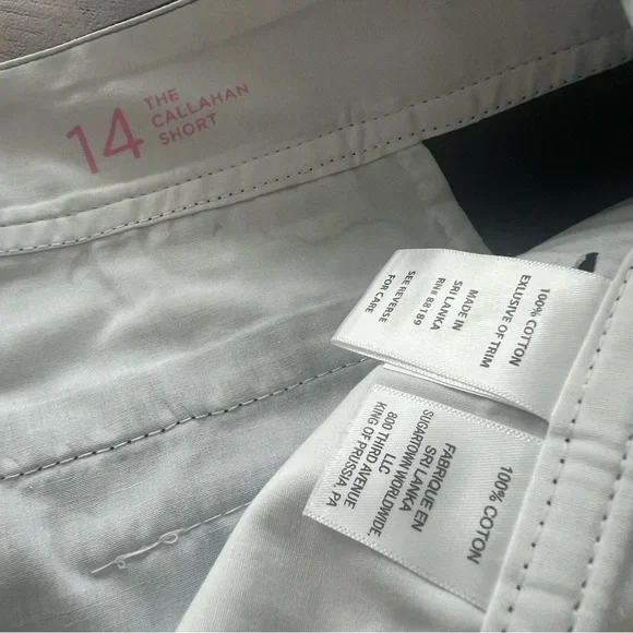 Lilly Pulitzer True Navy Callahan Shorts 100% Cotton - Picture 3 of 4